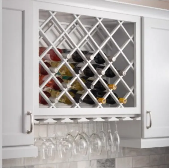 24" x 30" Wine Lattice Rack with Bevel