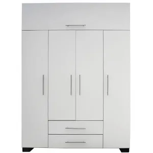 4 Door Flap Inbuilt Cupboards With Drawers