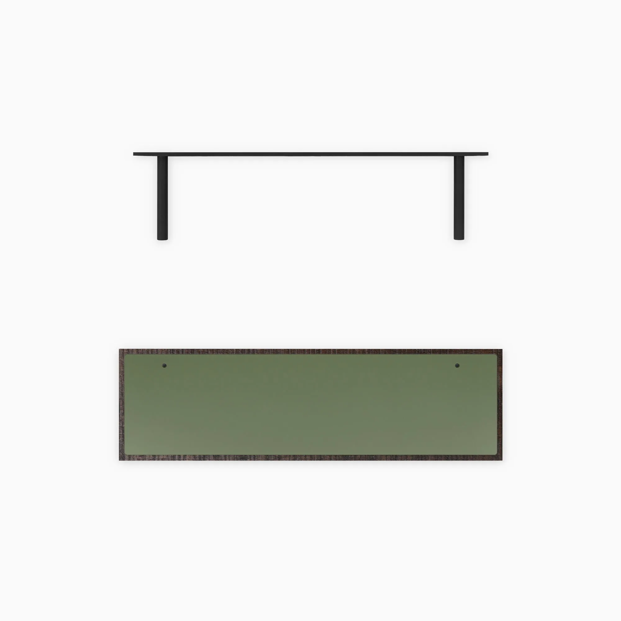 Aksel Inlay Espresso Rustic Floating Shelf