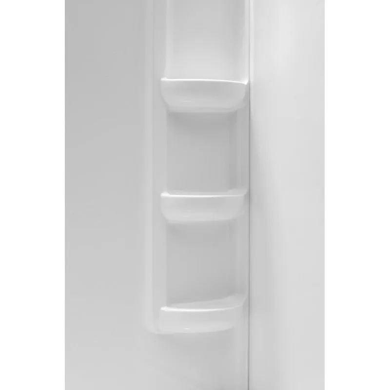 ANZZI Lex-Class 60 in. x 36 in. x 60 in. 3-piece DIY Friendly Alcove Shower Surround in White