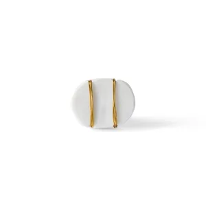 Ara Oval Gold Thread Knob 4.5cm