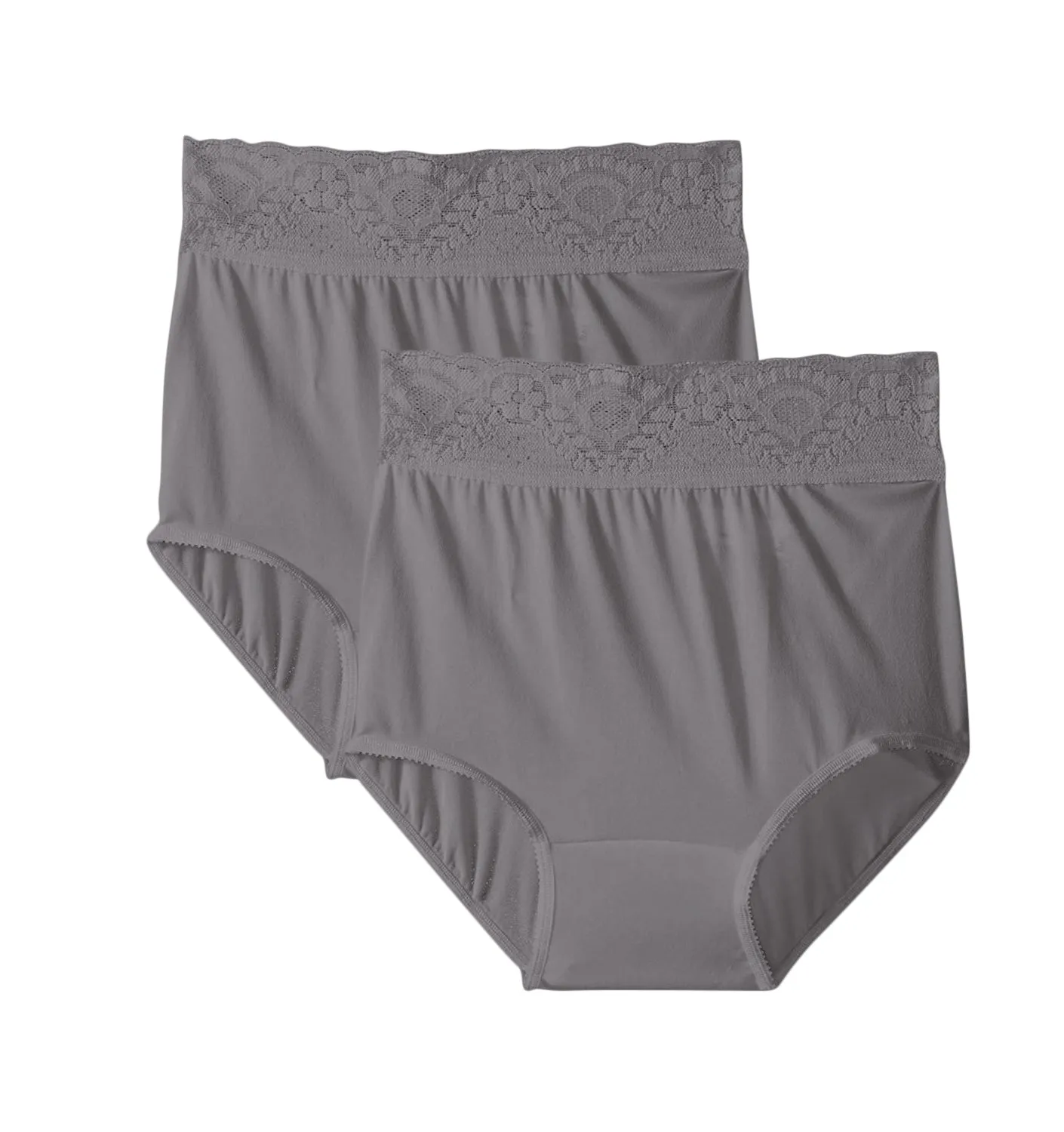 Bali Lacy Skamp Brief Panty-Pack