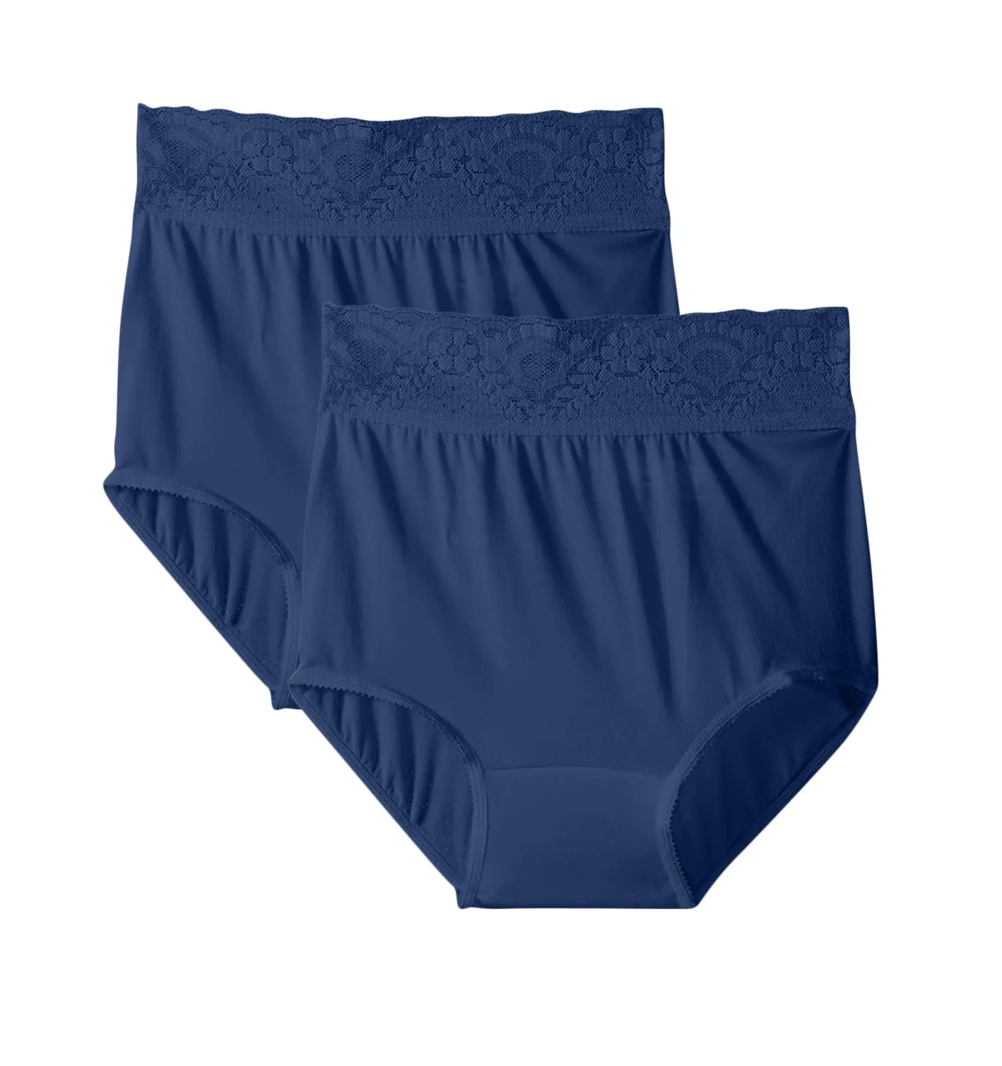 Bali Lacy Skamp Brief Panty-Pack