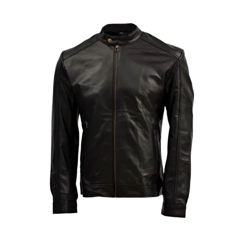 Biker Men's Sheep Leather Jacket – Sleek & Durable