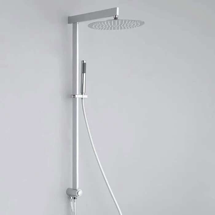 Brass square shower rod modern shower system shower set Homelody