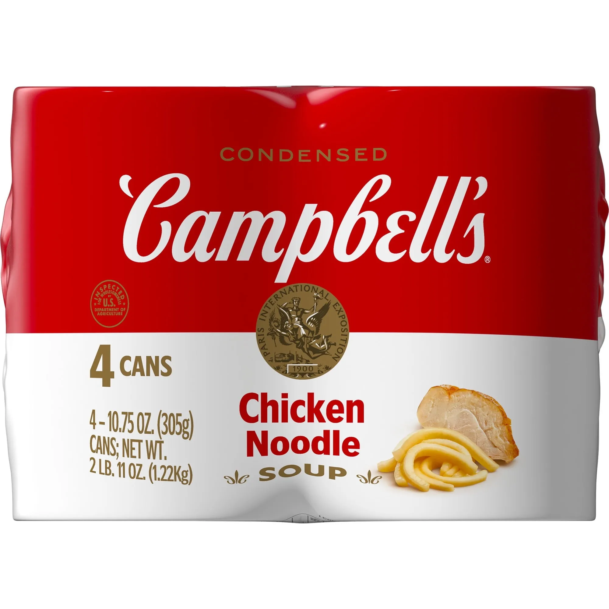 Campbell's Condensed Chicken Noodle Soup, 10.75 Ounce Can (Pack of 4)