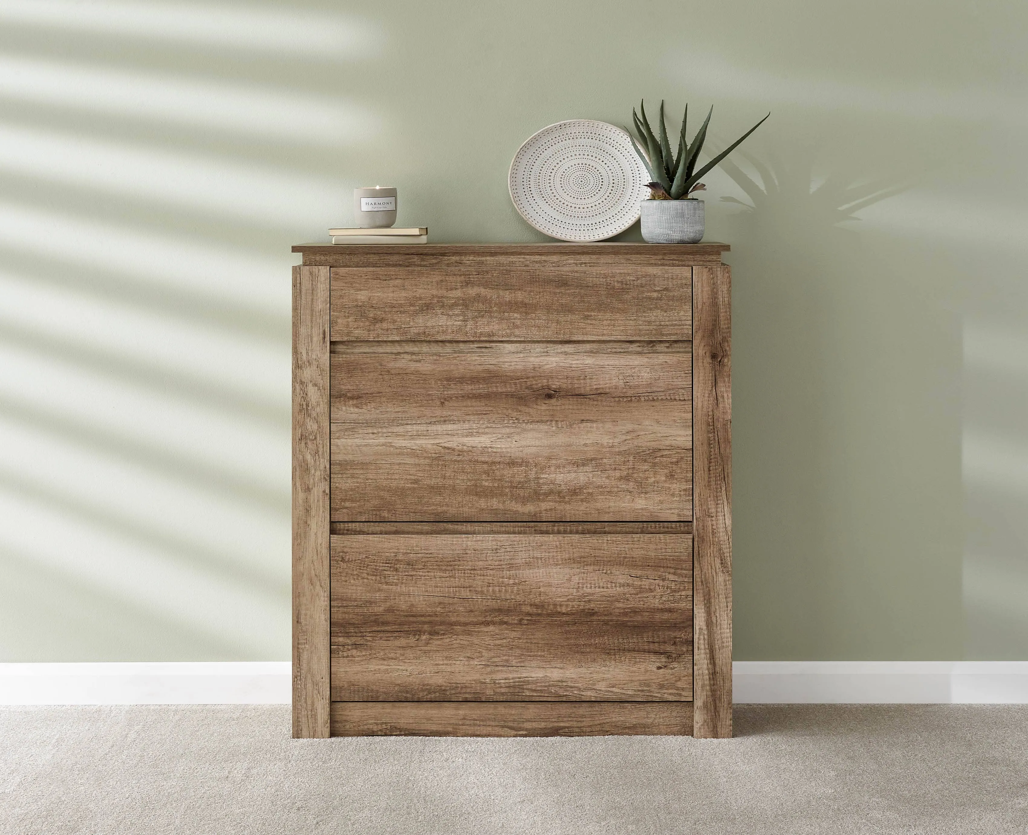 Canyon Oak Shoe Cabinet