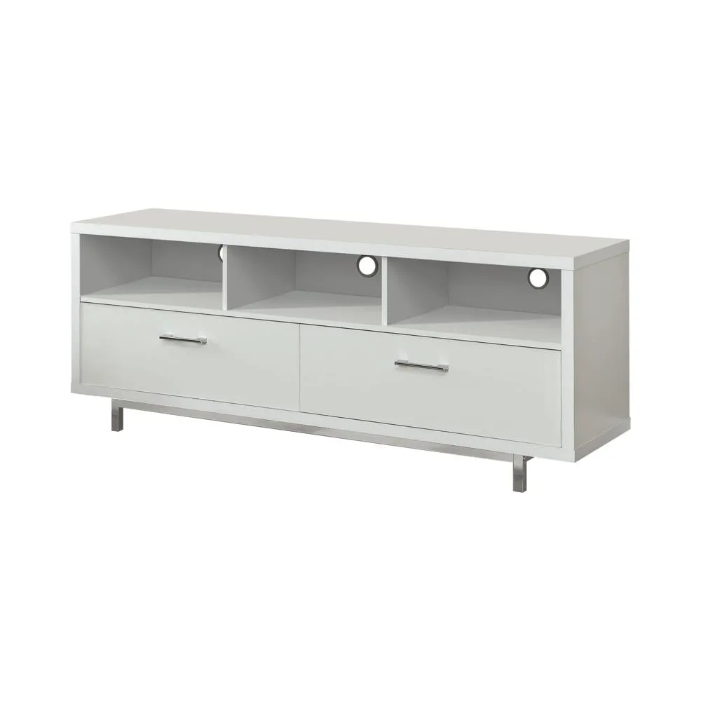 Casey 2-drawer Rectangular TV Console White