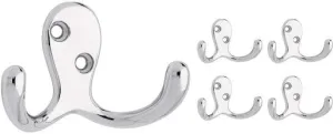 Durable, Elegant, Chrome Clothing Hooks with Screws - CHGM087