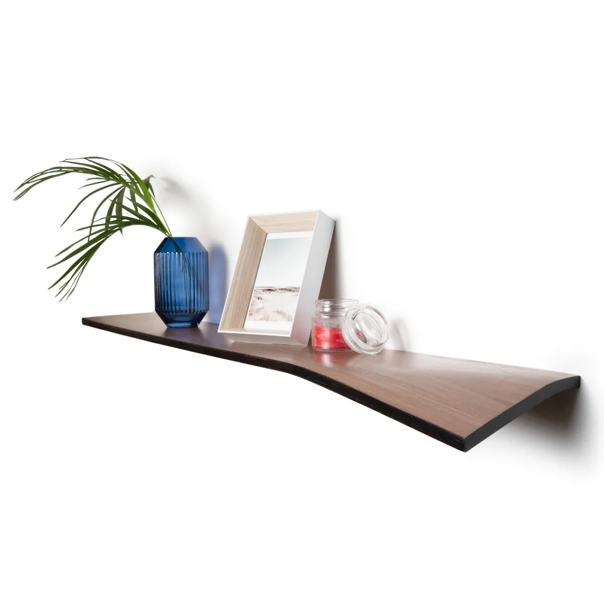 Floating Wall Shelf Curved - Edge