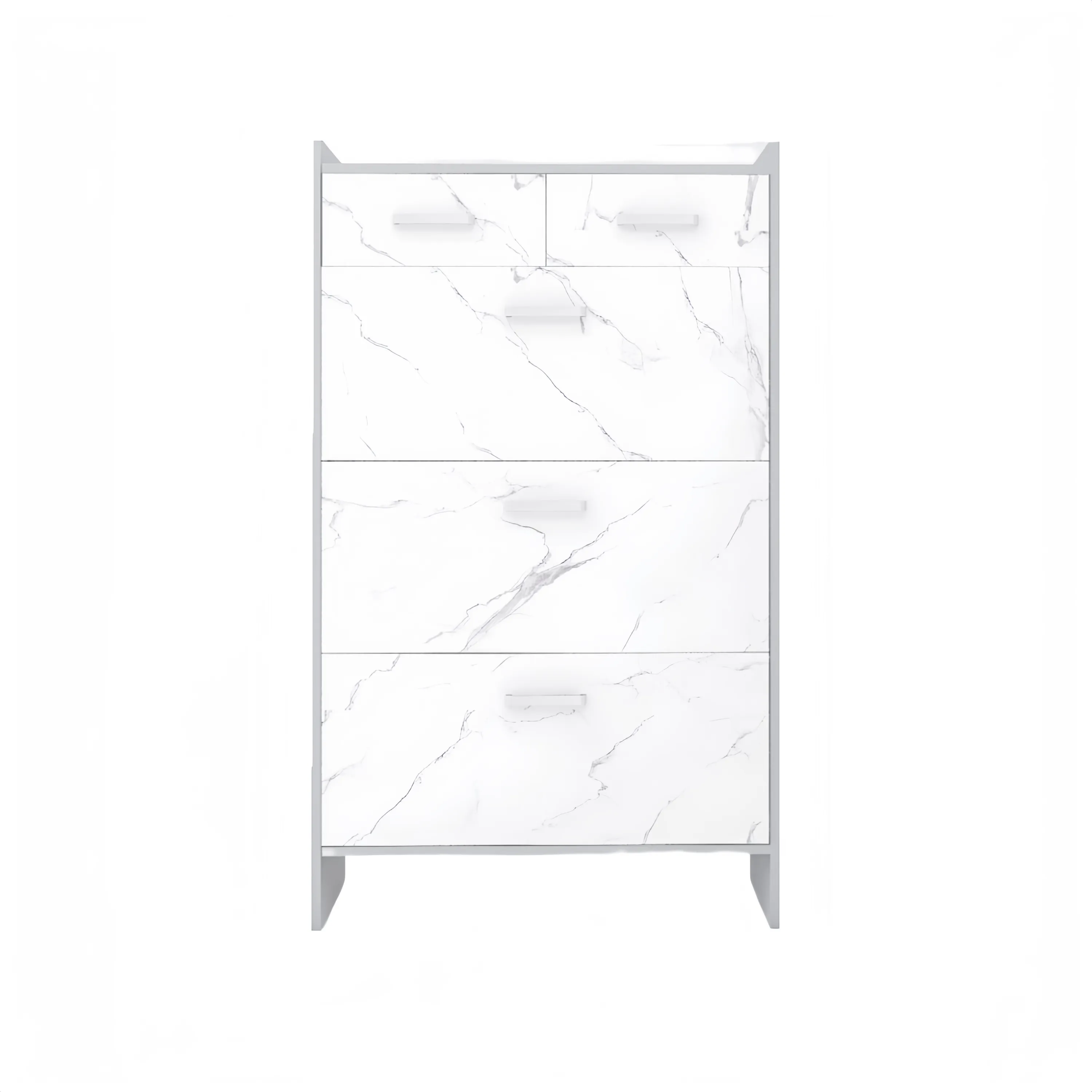 Glossy Marble  Shoe Cabinet