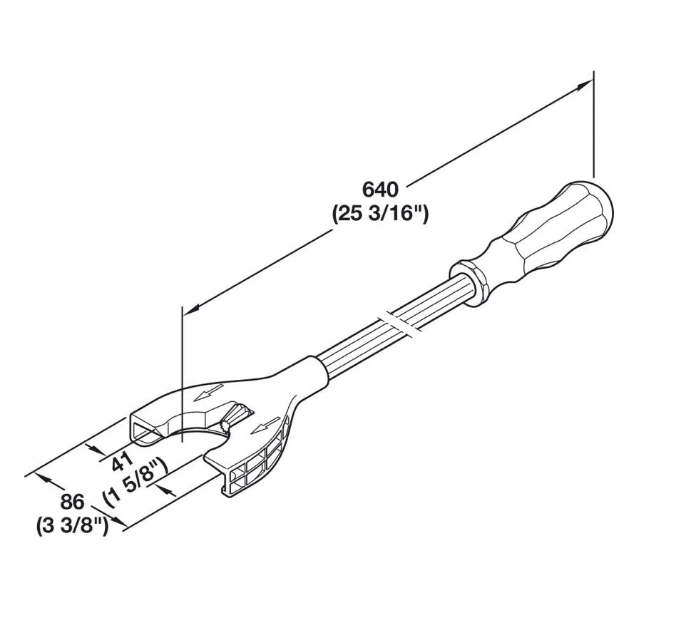 Hafele AXILO Adjusting Tool, 78 Light Tool