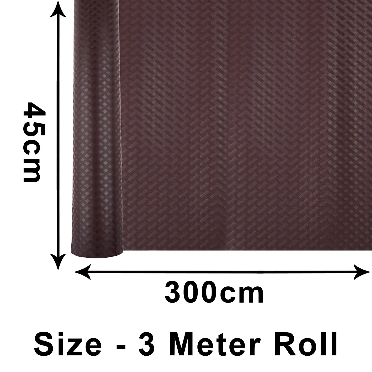 Heart Home Shelf Liner | Kitchen Cabinet Shelf Protector | Kitchen Liners for Cabinets and Drawers | Drawer Liner Mat | Self Check Shelf Liner Cabinet Mat | 3 MTR | Pack of 2 | Brown