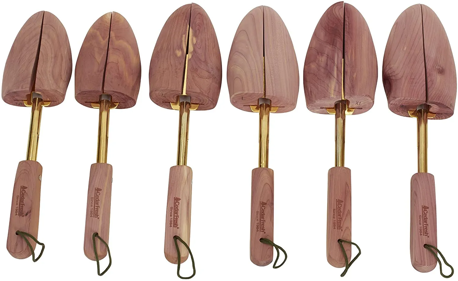 Household Essentials 77440-1| Fresh Men's Cedar Shoe Trees with Hanging Strap