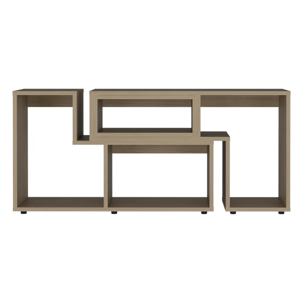 Houston Extendable TV Stand, Multiple Shelves, Pearl Finish