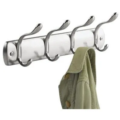 iDesign Bruschia Steel Wall Mount 8-Hook Rack