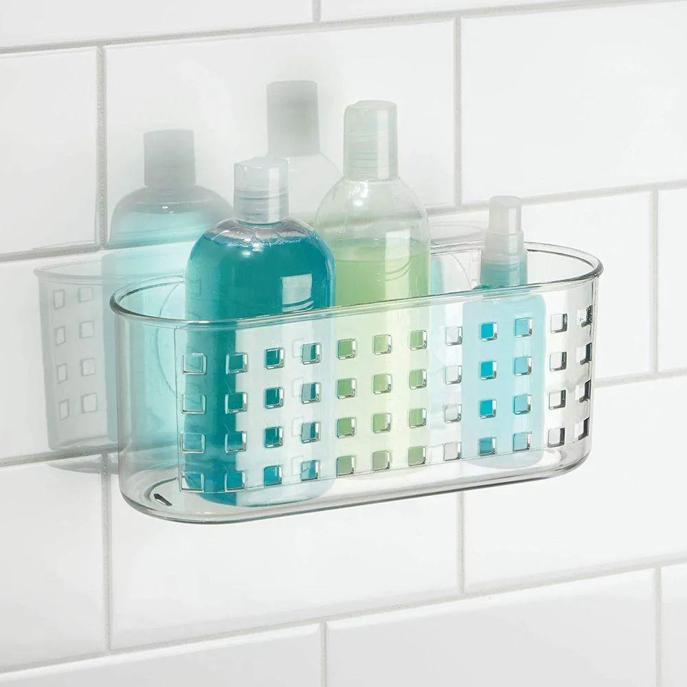 iDesign Classic Suction Shower Basket Large