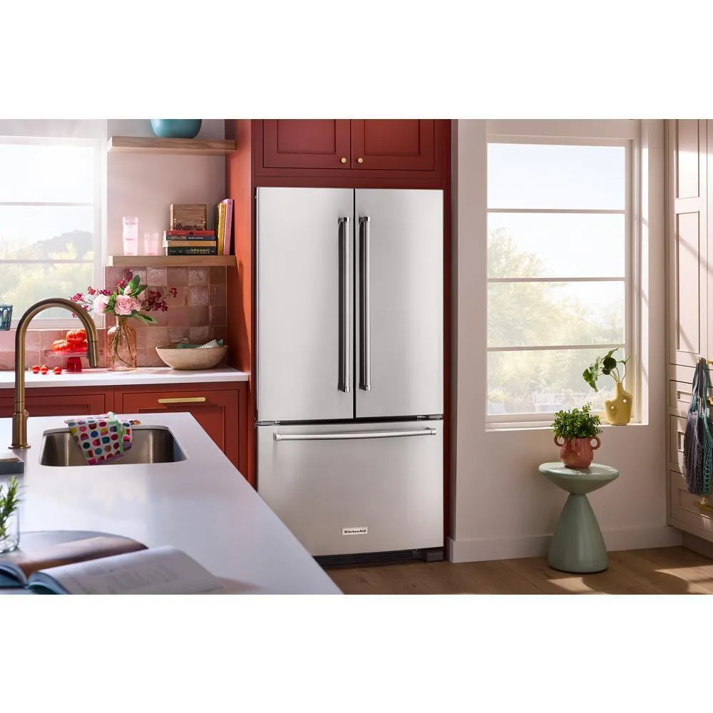 Kitchenaid KRFC136RPS 20 cu. ft. 36-Inch Width Counter-Depth French Door Refrigerator with Interior Dispense