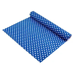 Kuber Industries Shelf Liner | Kitchen Cabinet Shelf Protector | Kitchen Liners for Cabinets and Drawers | Drawer Liner Mat | Dot-Print Shelf Liner Cabinet Mat | 5 MTR | Royal Blue