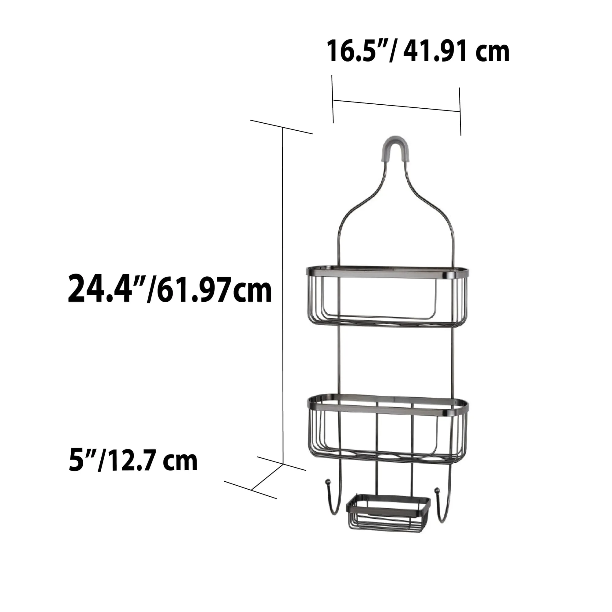 Large Shower Caddy, Black