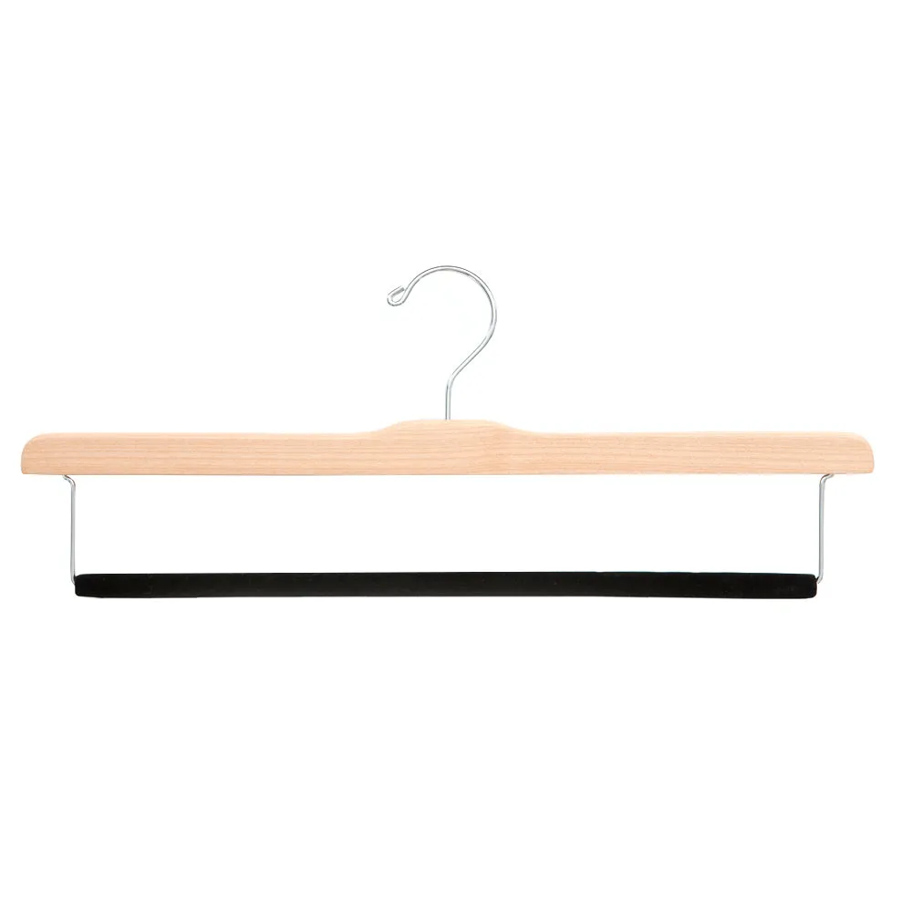 Luxury Wooden Felted Trouser Bar Hanger (Set of 5)