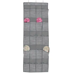 Mayd Over Door Hanging Pocket Storage, 20 Pockets w/ Hooks- 44cmx135cm