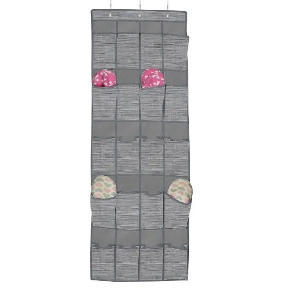 Mayd Over Door Hanging Pocket Storage, 20 Pockets w/ Hooks- 44cmx135cm