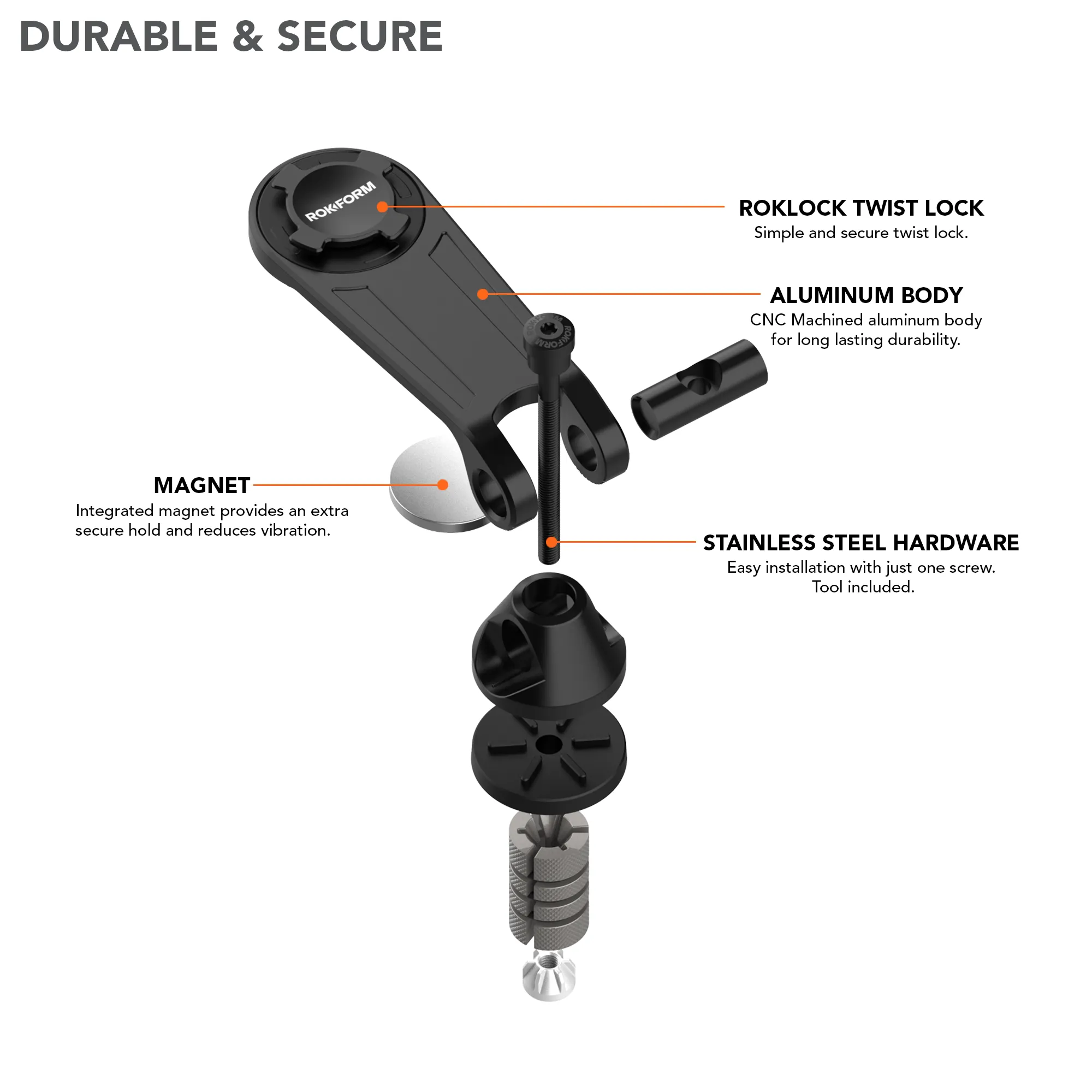 Motorcycle Stem Phone Mount