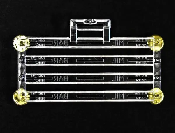 Multi 1-8th Space Plastic Ribbon Bar Holder