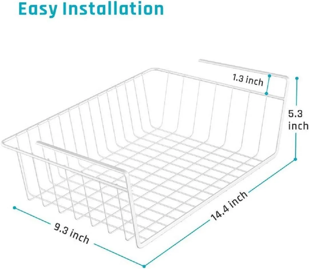 Multifunctional Under-Shelf Storage for High Cabinets