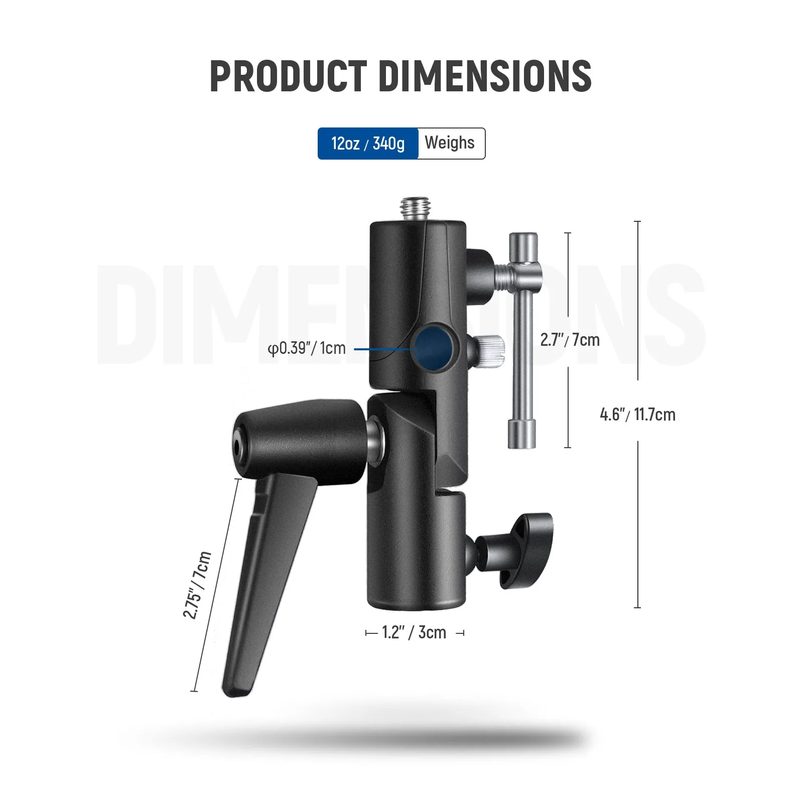 NEEWER 2 Pack H Type Mount Camera Flash Bracket