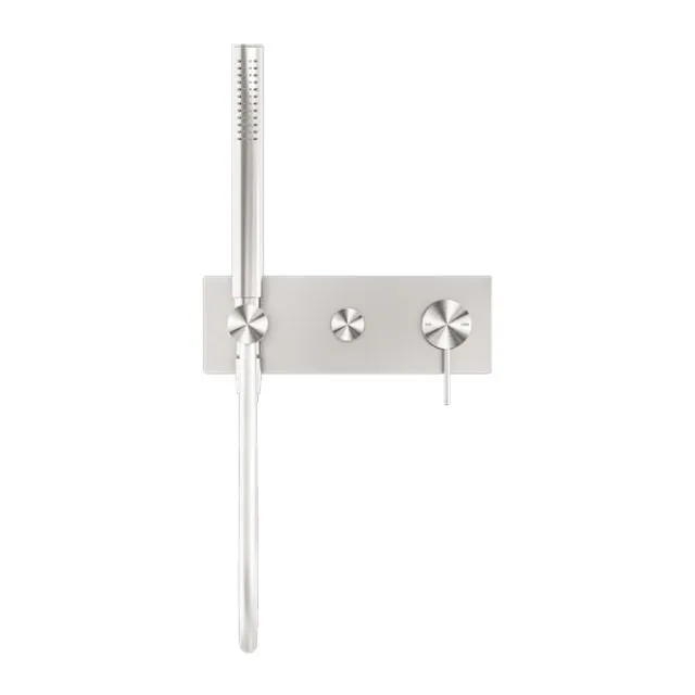 Nero Mecca Shower Mixer Diverter System Brushed Nickel