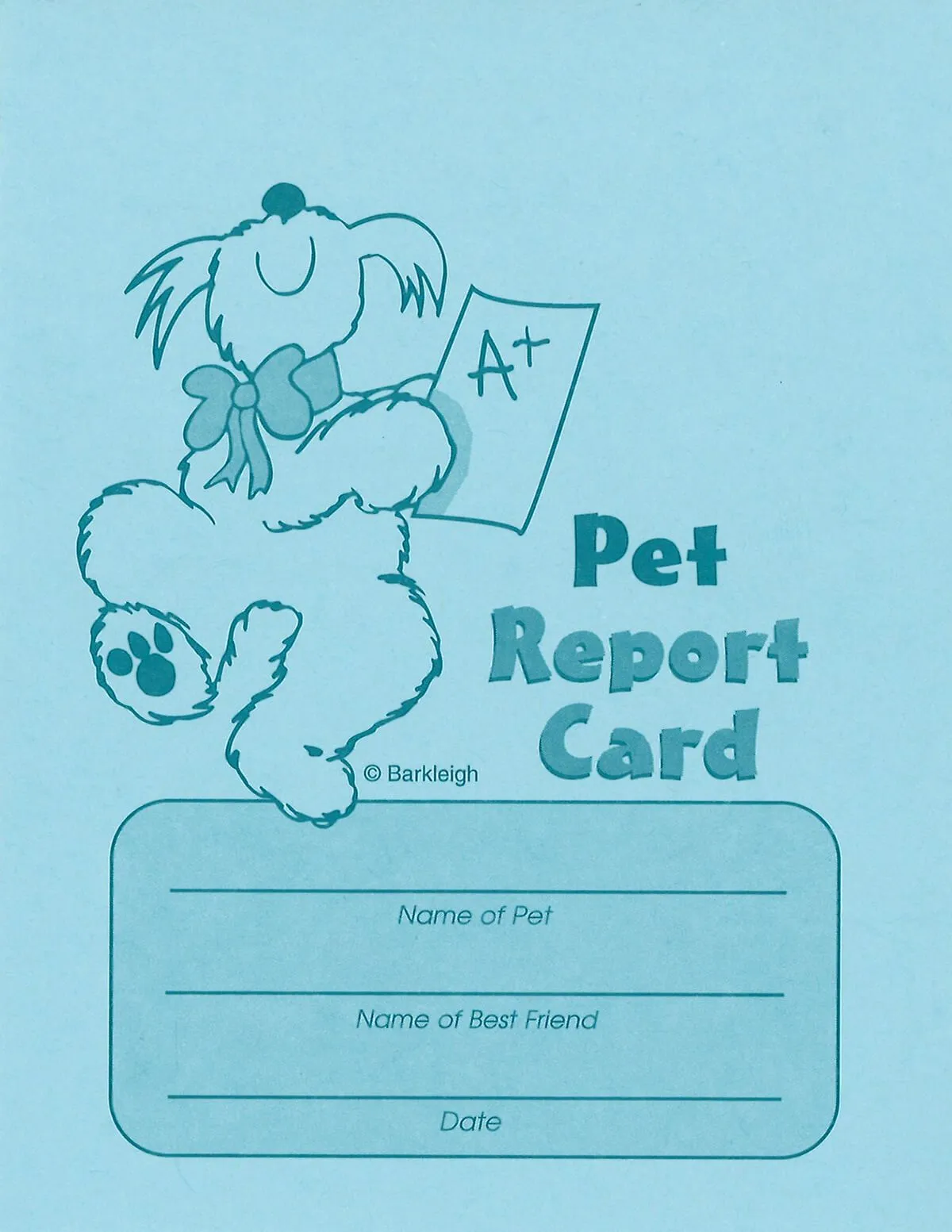 Pet Report Cards - Blue 50 count pack