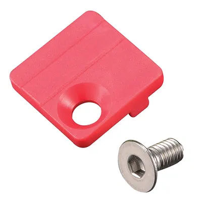 Q2 Fd Direct Mount Cover Red Nylon, W/Screw For 1X Systems Front Derailleur Cover Q2 Derailleur