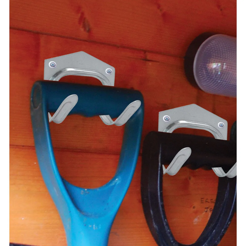 Shedmates Large Galvanised Tool Hooks (Pack of 4)