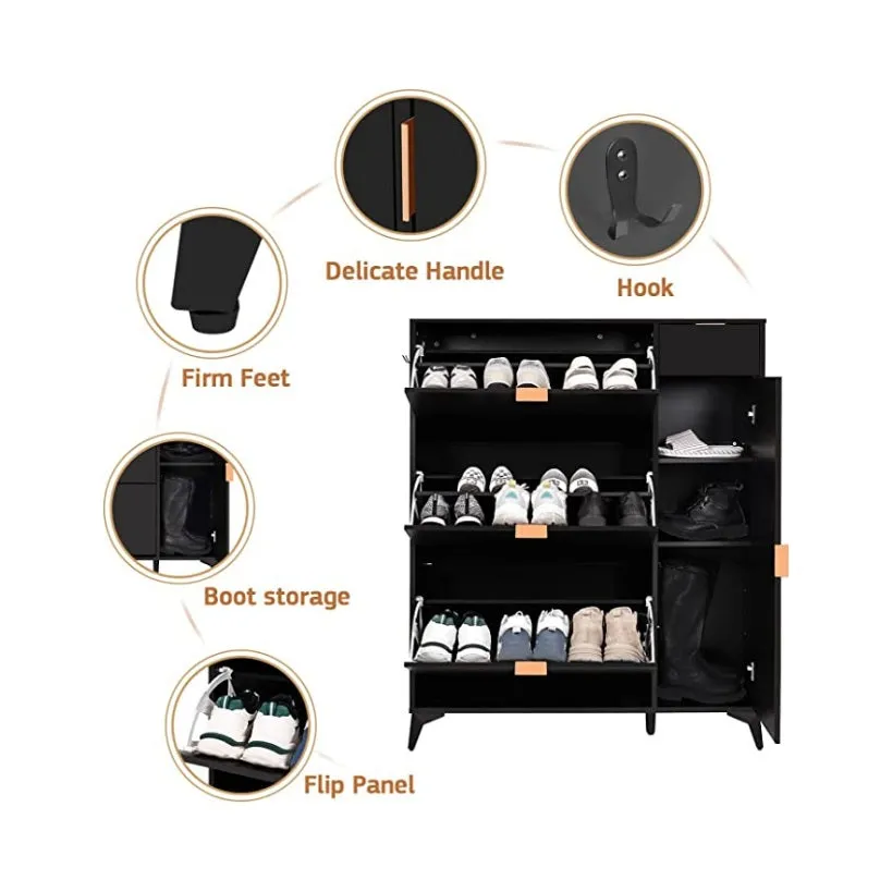 Shoe Storage Cabinet Slim with Door IF004