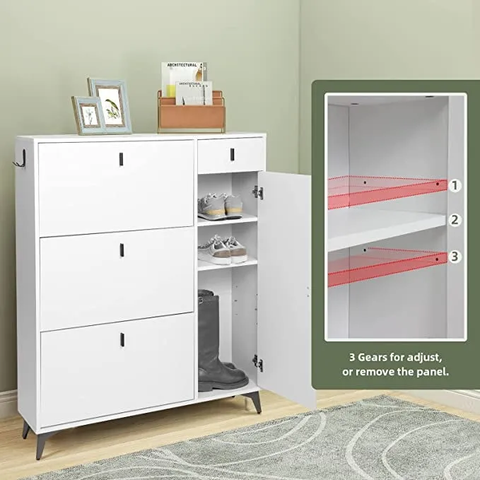 Shoe Storage Cabinet Slim with Door IF004