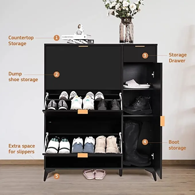 Shoe Storage Cabinet Slim with Door IF004