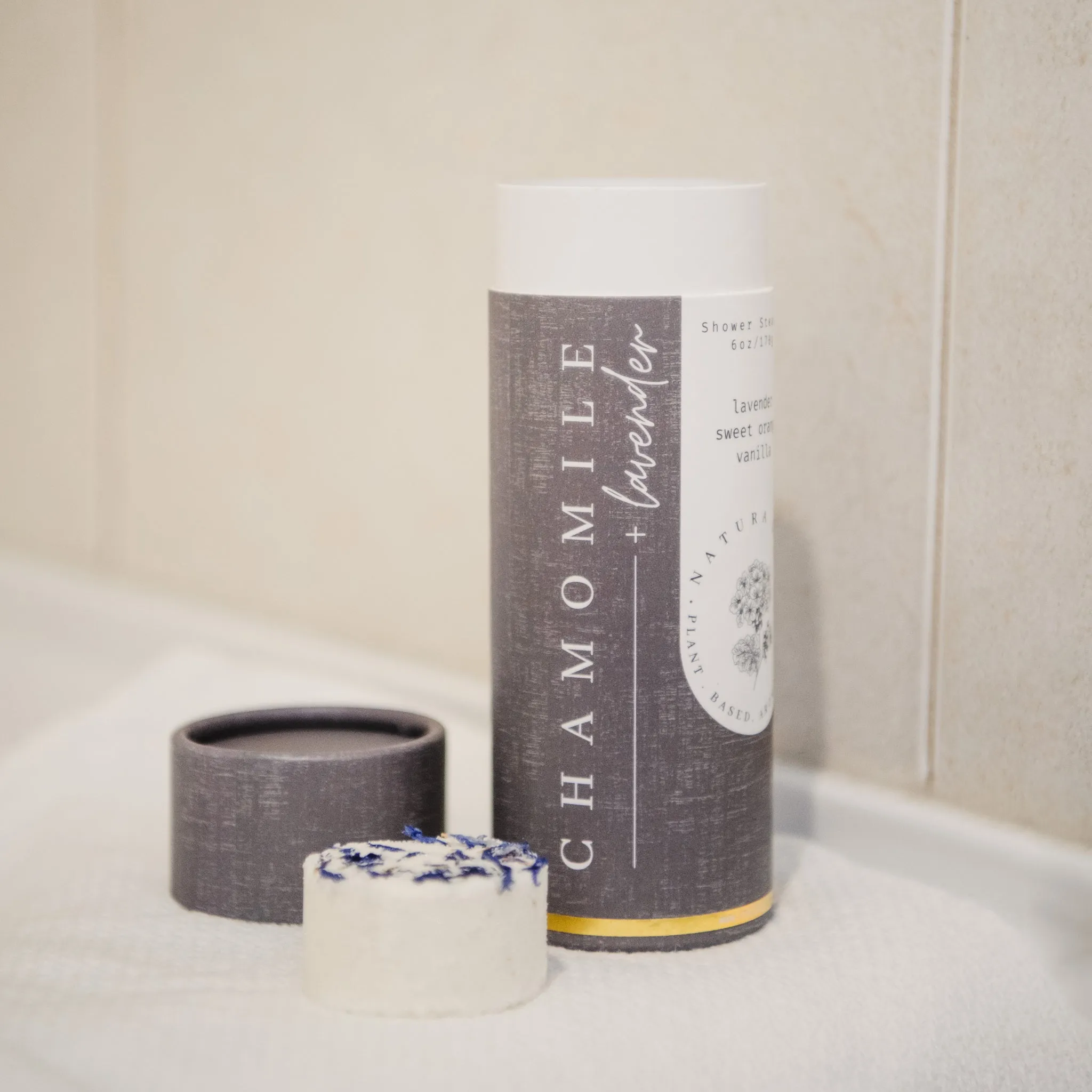 Shower Steamer Tube Lavender Chamomile