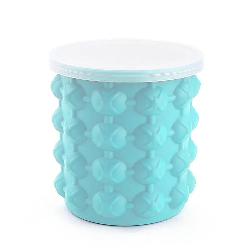 Silicone Ice Bucket, Space Saving Ice Cube Maker