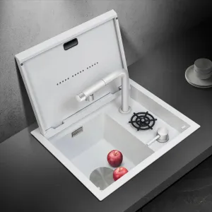 Sleek Multifunctional Cup Washer Modern Hidden Sink