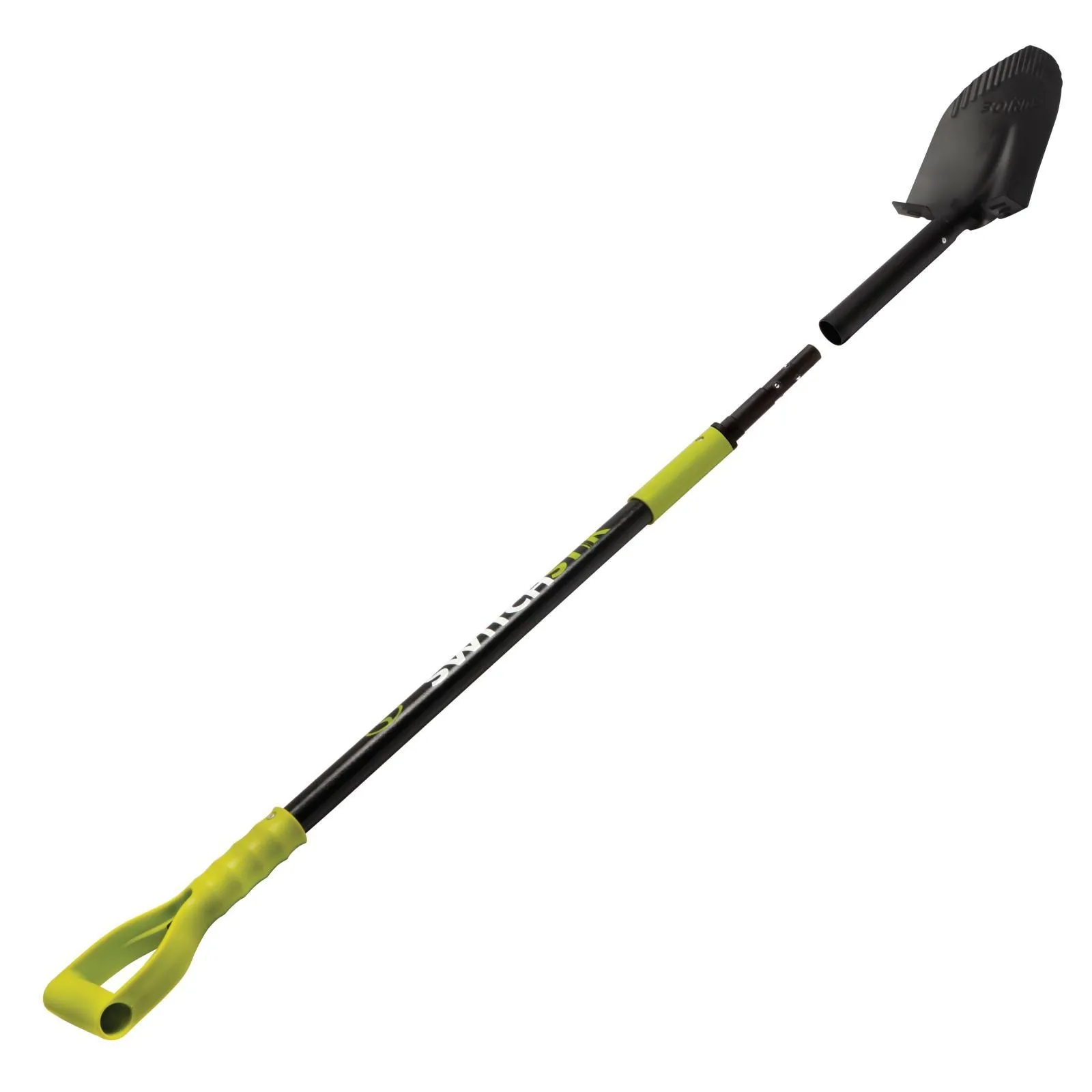 Sun Joe SJ-HS099-SJG SwitchStik 2-in-1 Tool System | Shovel | Leaf Rake