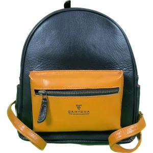 The leather Mini backpack handbag size