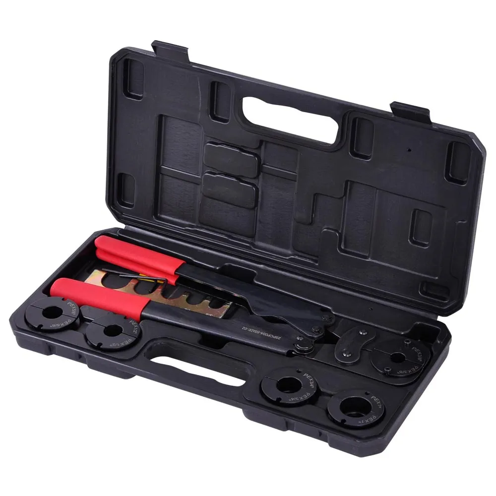 TheLAShop Pex Crimper Crimping Tools Kit for 3/8" 1/2" 5/8" 3/4" 1"