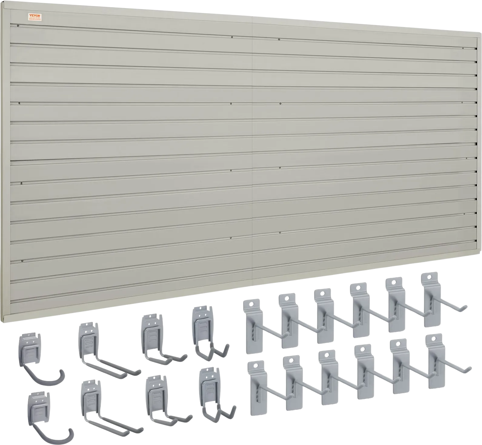 Vevor Slatwall Panels with Hooks 4' x 1' Garage Wall Organizer Set of 8 Panels New