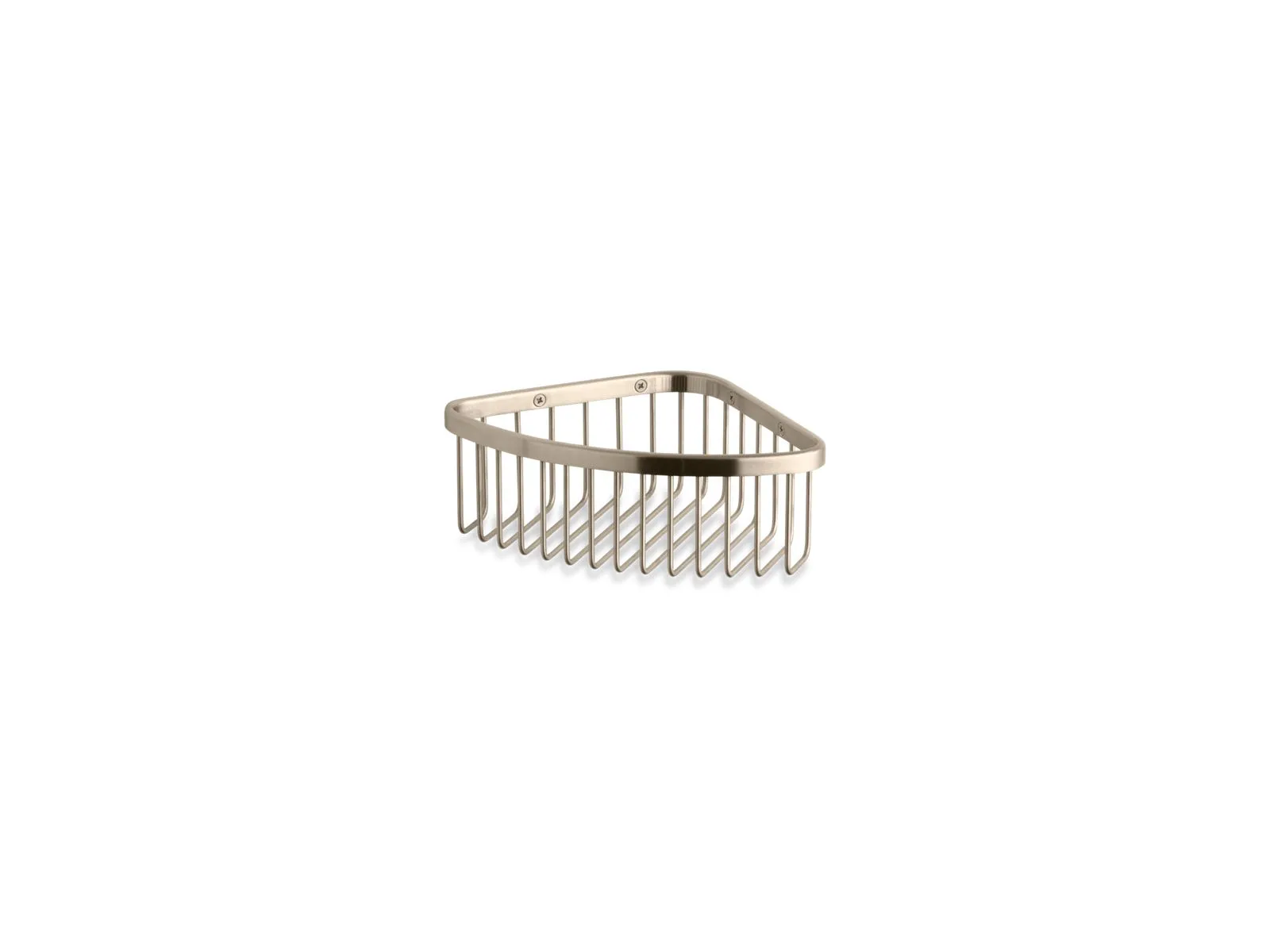 Vibrant Brushed Bronze Medium Shower Basket (7.5" x 7.5" x 3.5")