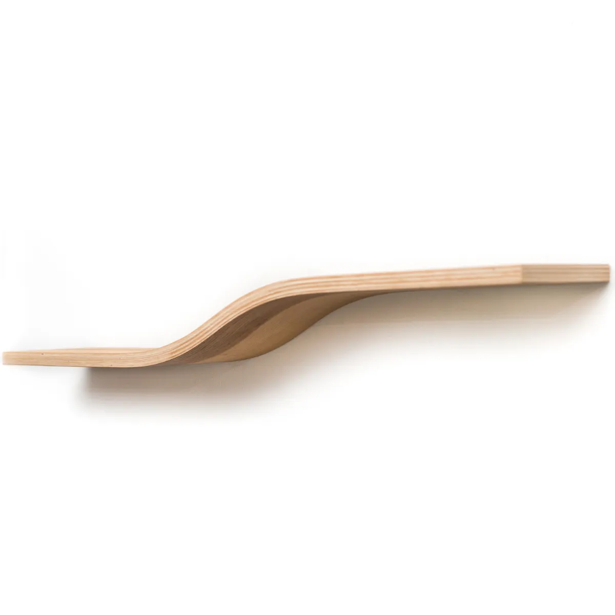 Wooden Classic Floating Wall Hanging Shelf - Simple Wave